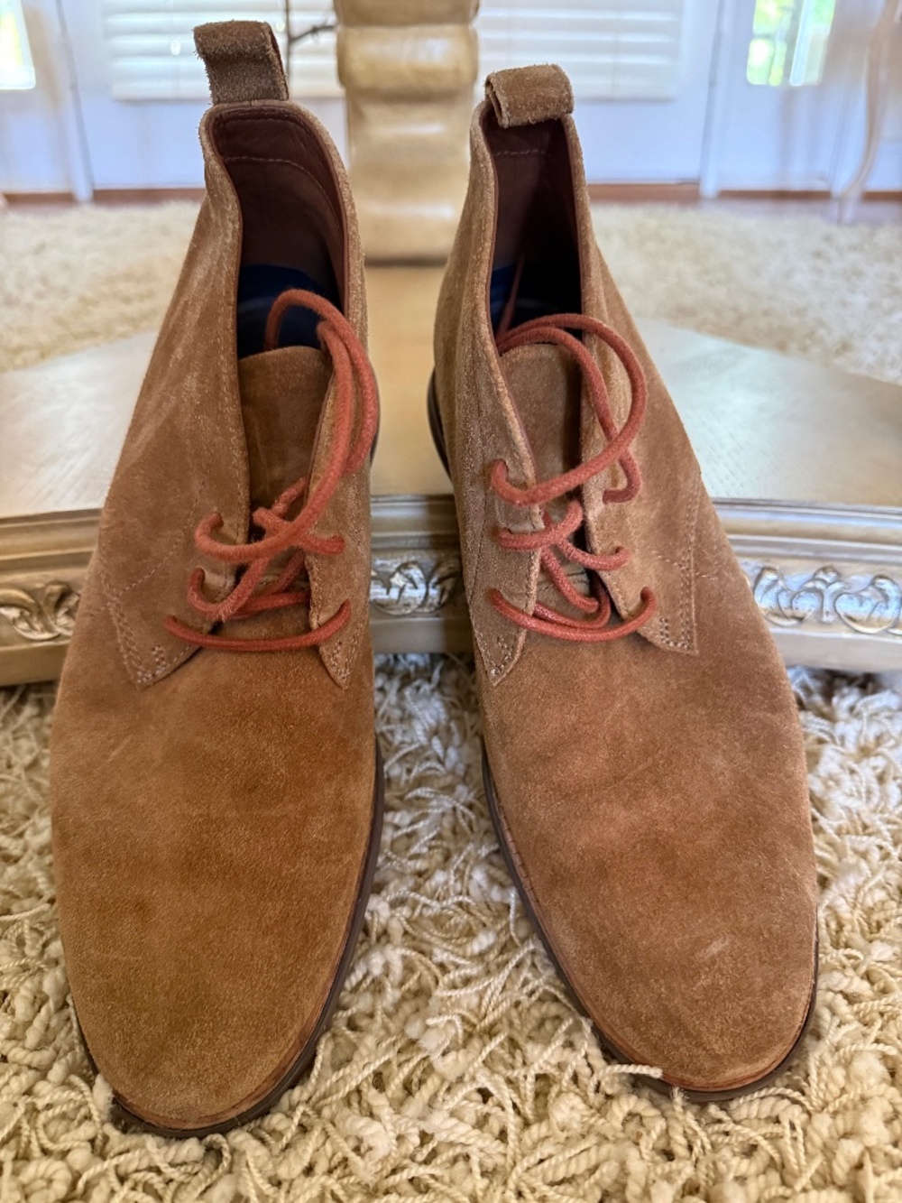 Cole Haan LunarGrand Tan Suede Chukka Ankle Boots Size 9.5